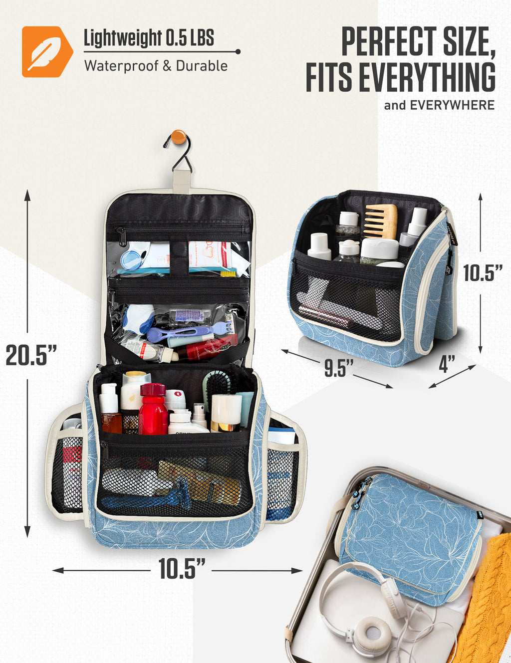 Hanging Travel Toiletry Bag - Fabs things