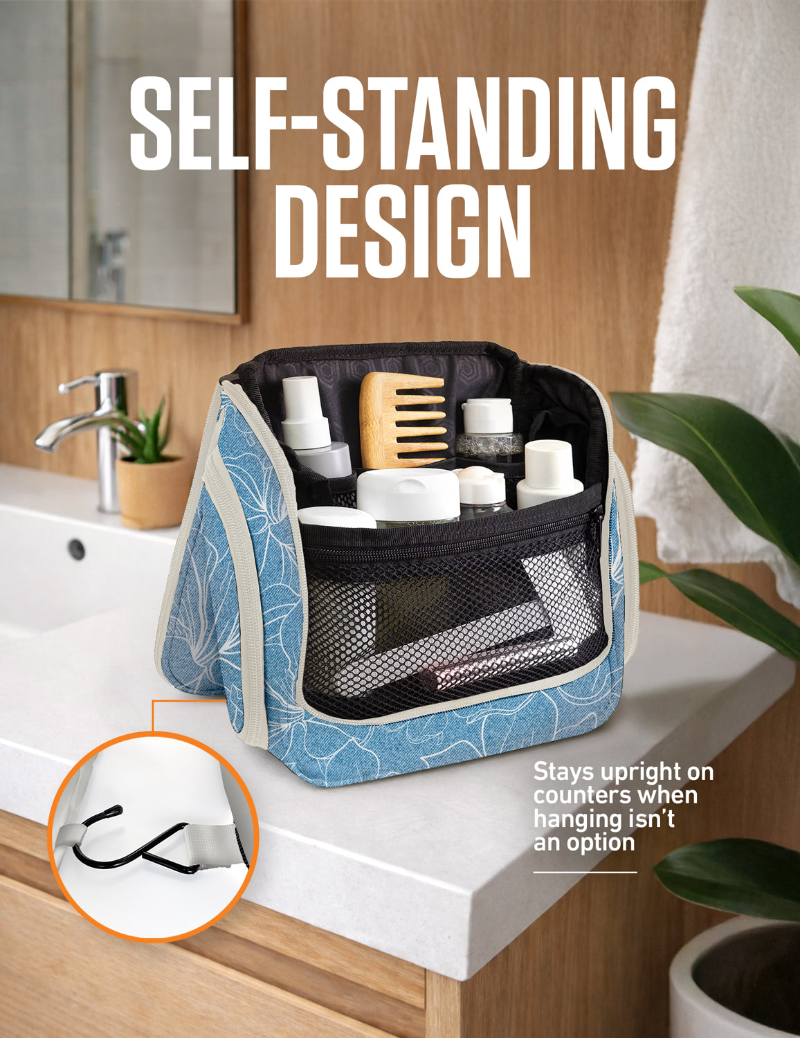 Hanging Travel Toiletry Bag - Fabs things