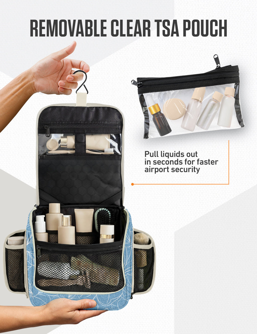 Hanging Travel Toiletry Bag - Fabs things