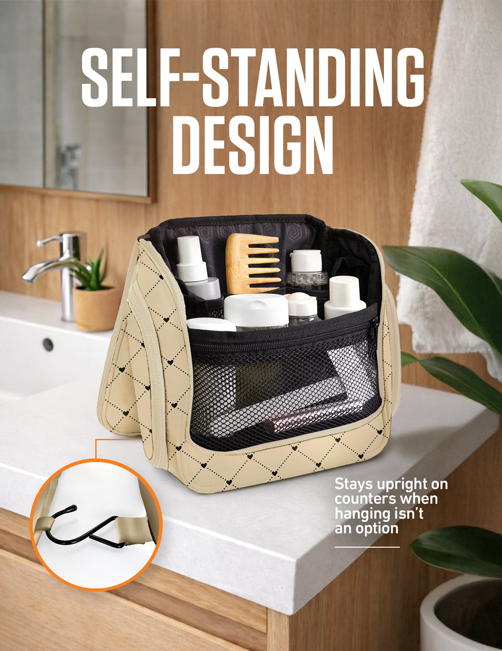 Hanging Travel Toiletry Bag - Fabs things
