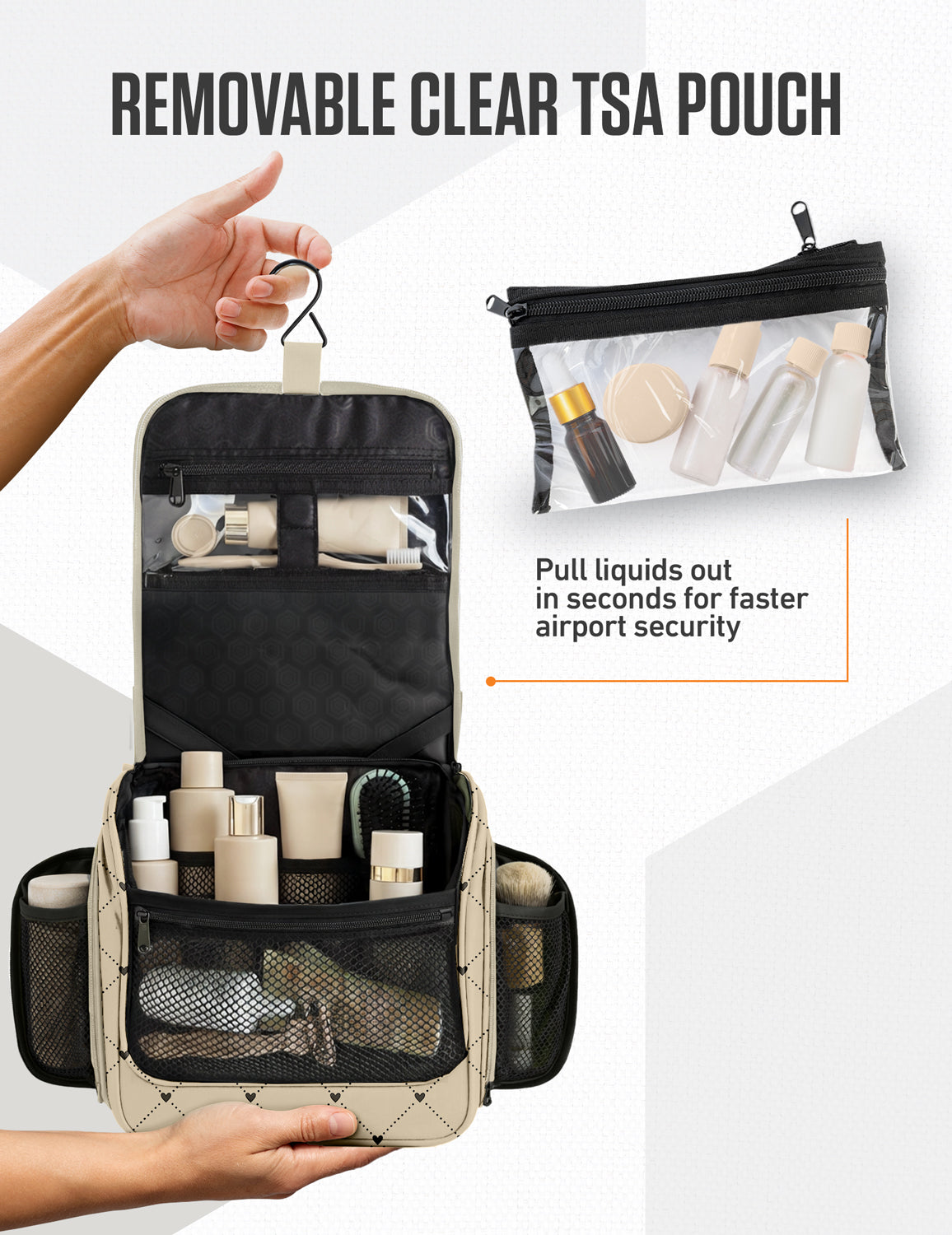 Hanging Travel Toiletry Bag - Fabs things