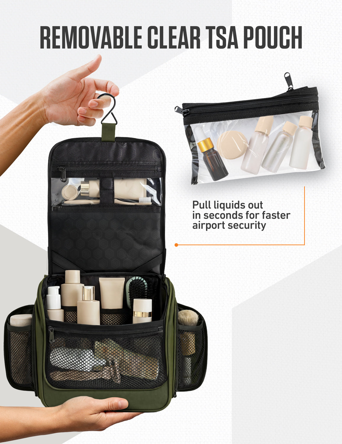 Hanging Travel Toiletry Bag - Fabs things