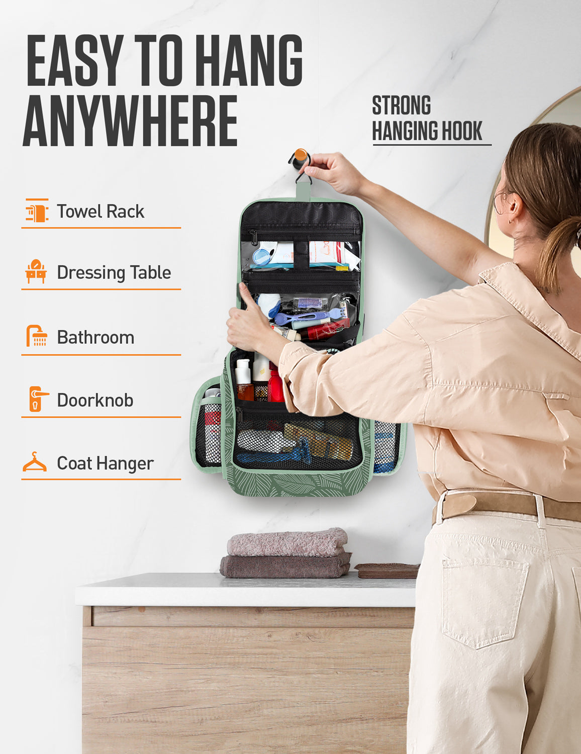 Hanging Travel Toiletry Bag - Fabs things