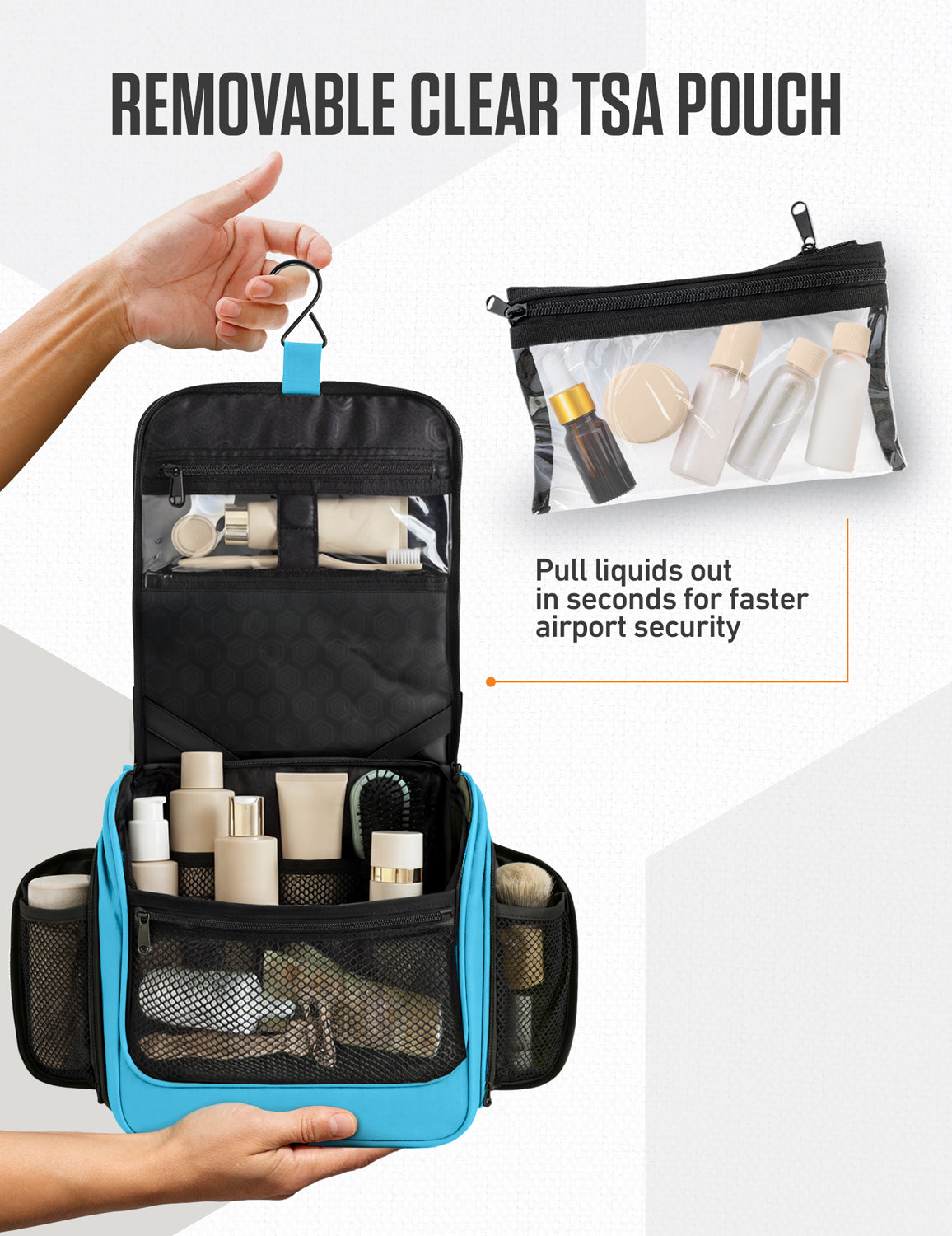 Hanging Travel Toiletry Bag - Fabs things
