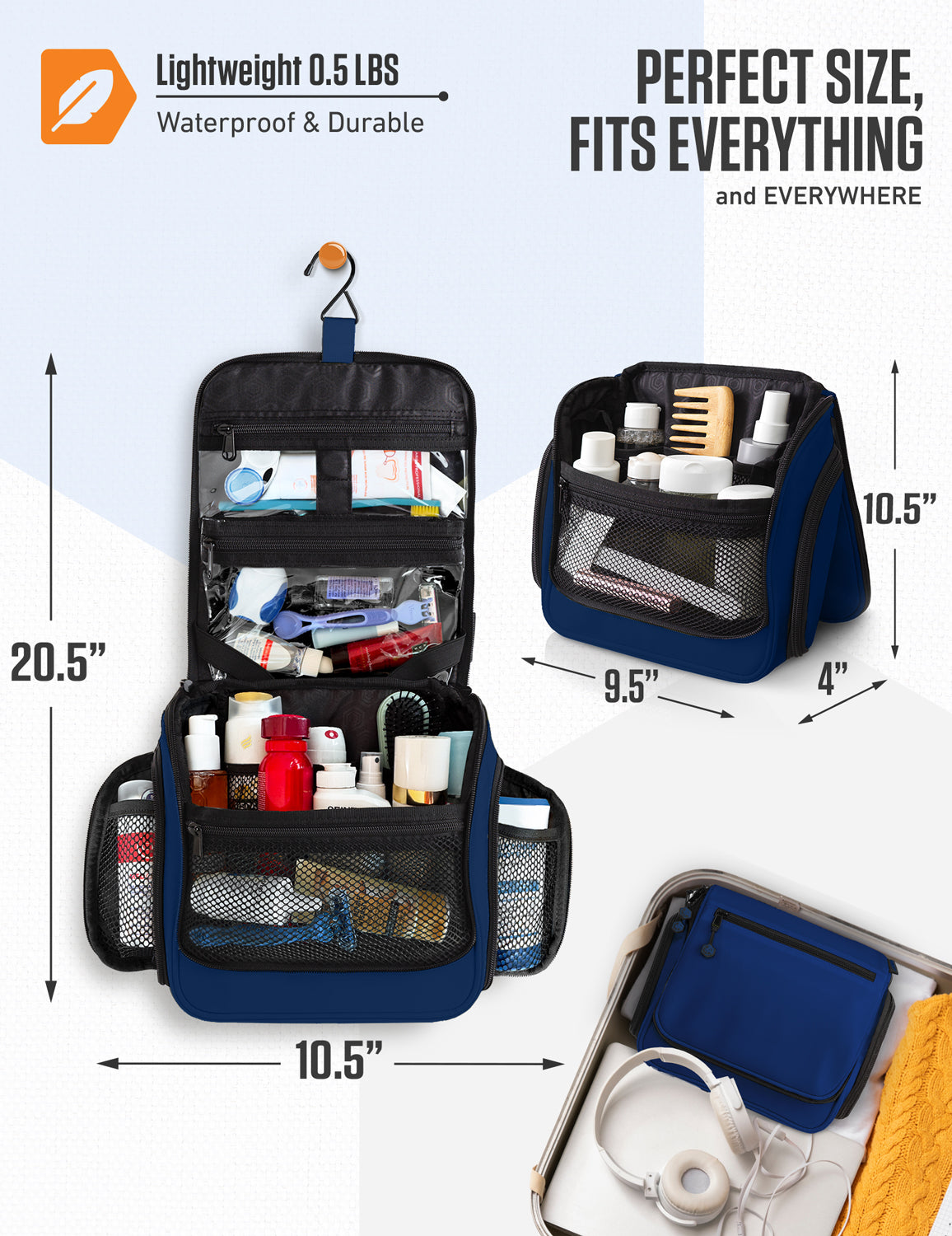 Hanging Travel Toiletry Bag - Fabs things