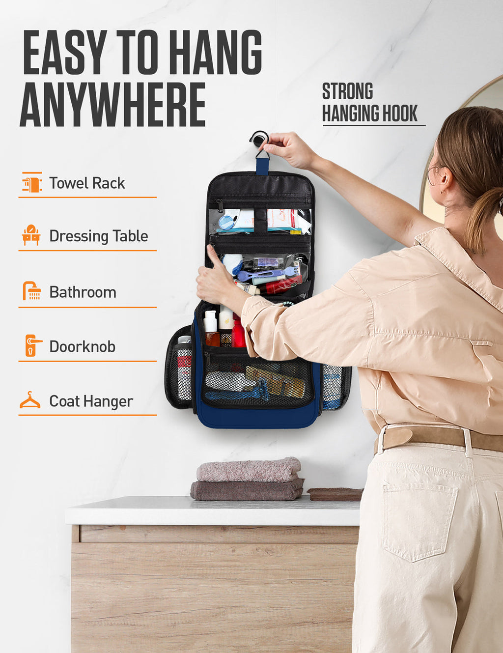 Hanging Travel Toiletry Bag - Fabs things
