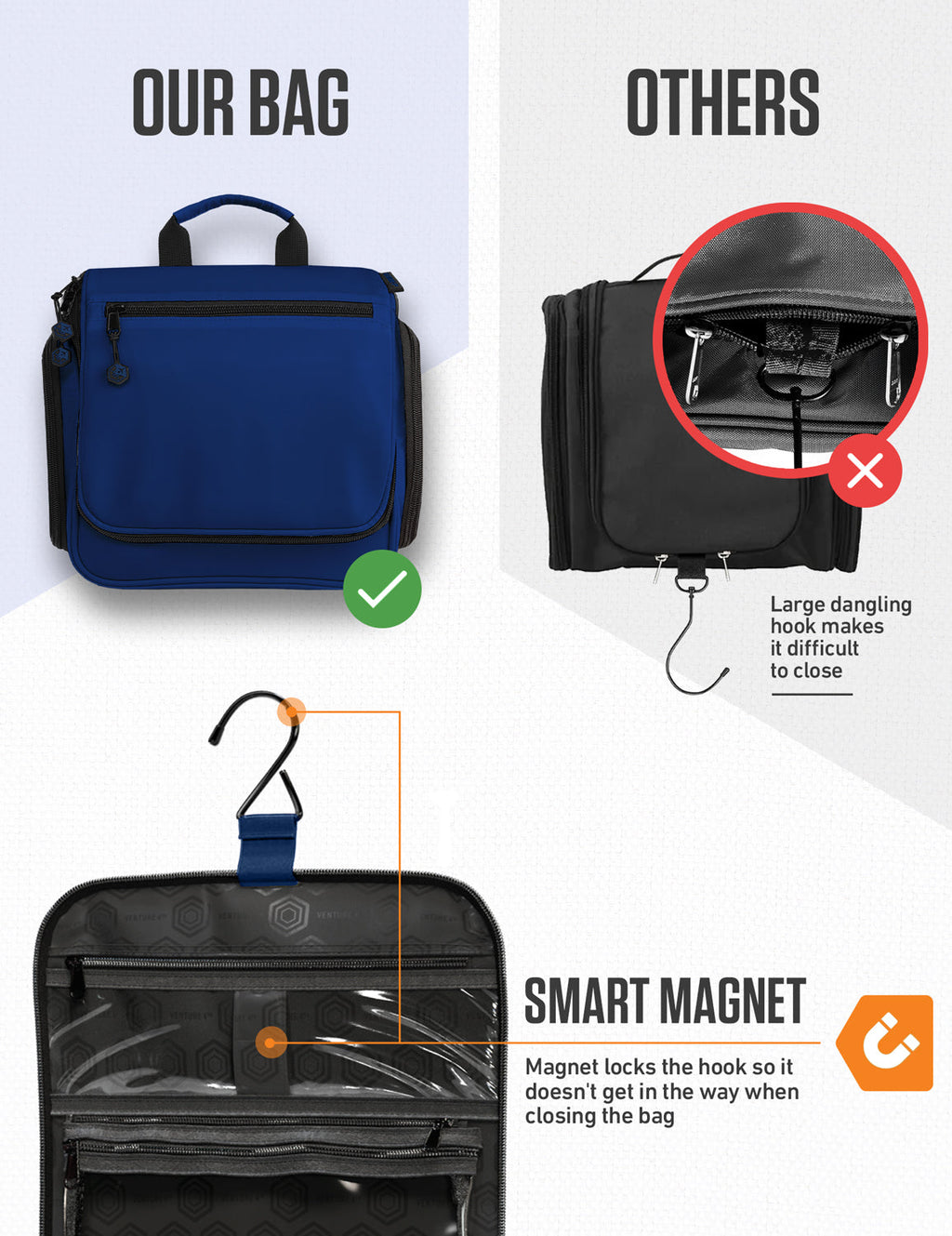 Hanging Travel Toiletry Bag - Fabs things
