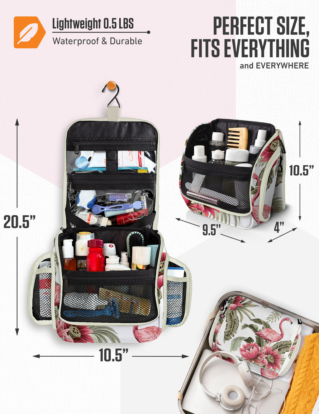 Hanging Travel Toiletry Bag - Fabs things