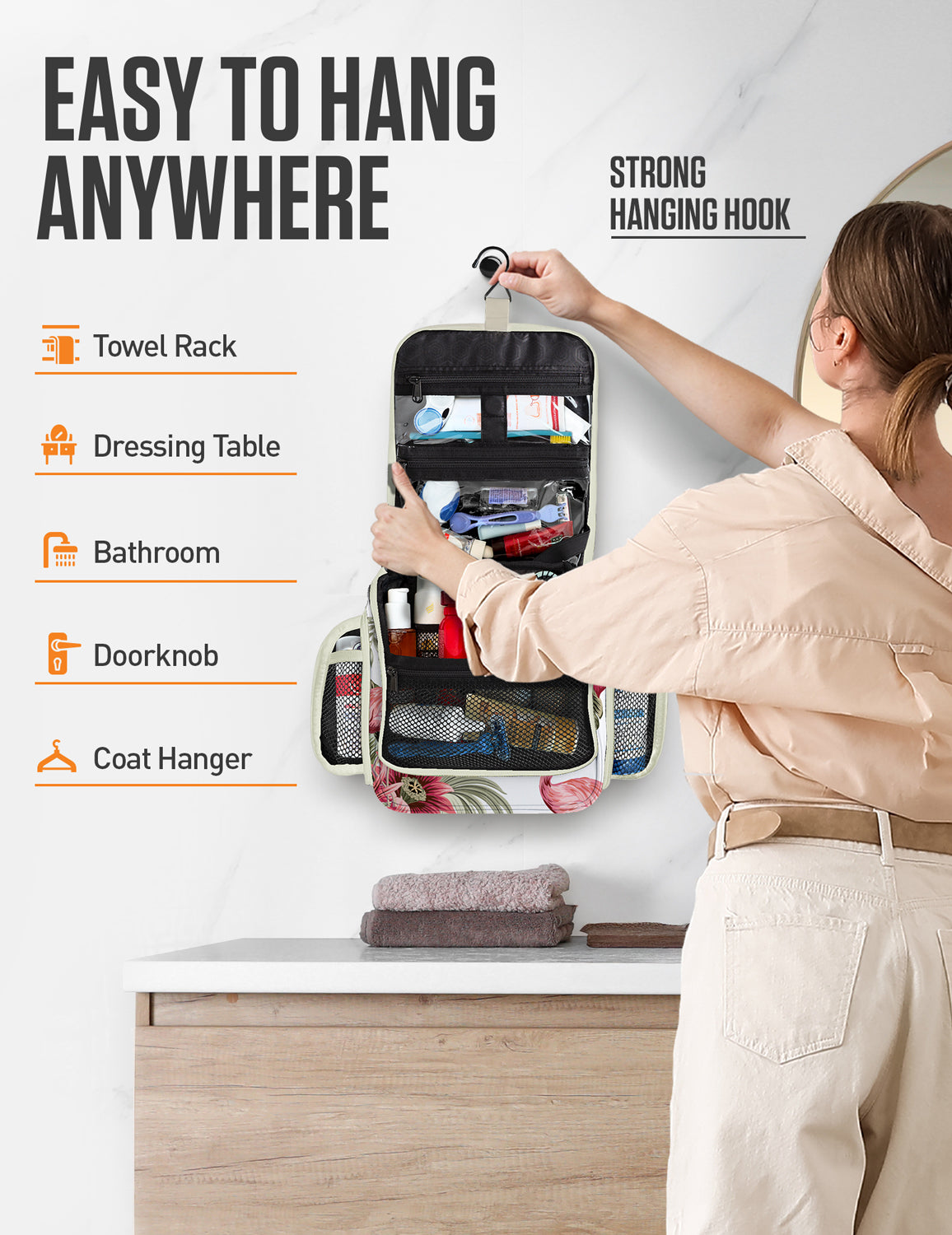 Hanging Travel Toiletry Bag - Fabs things