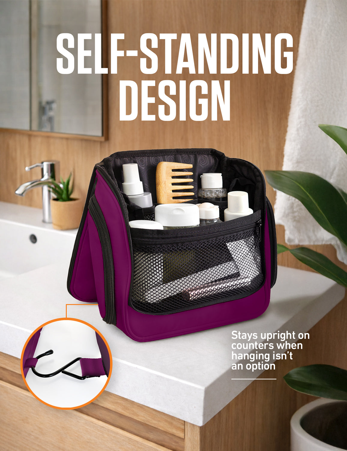 Hanging Travel Toiletry Bag - Fabs things