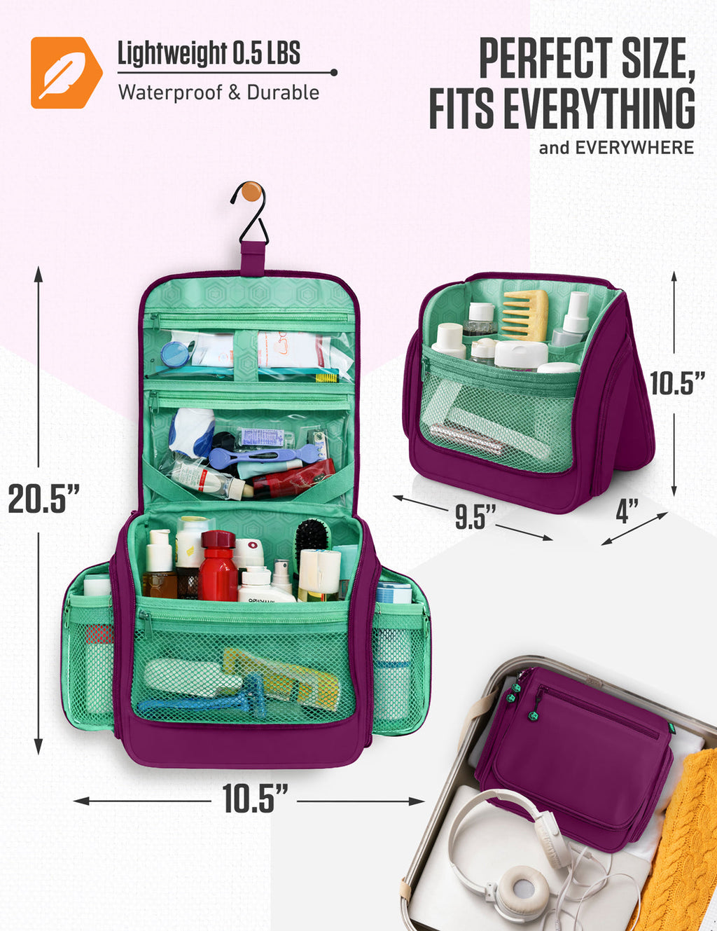 Hanging Travel Toiletry Bag - Fabs things