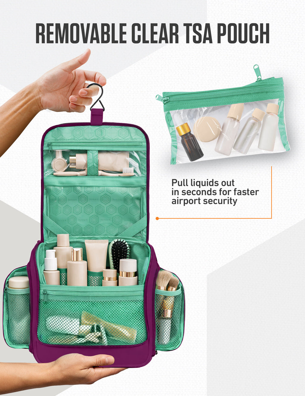 Hanging Travel Toiletry Bag - Fabs things