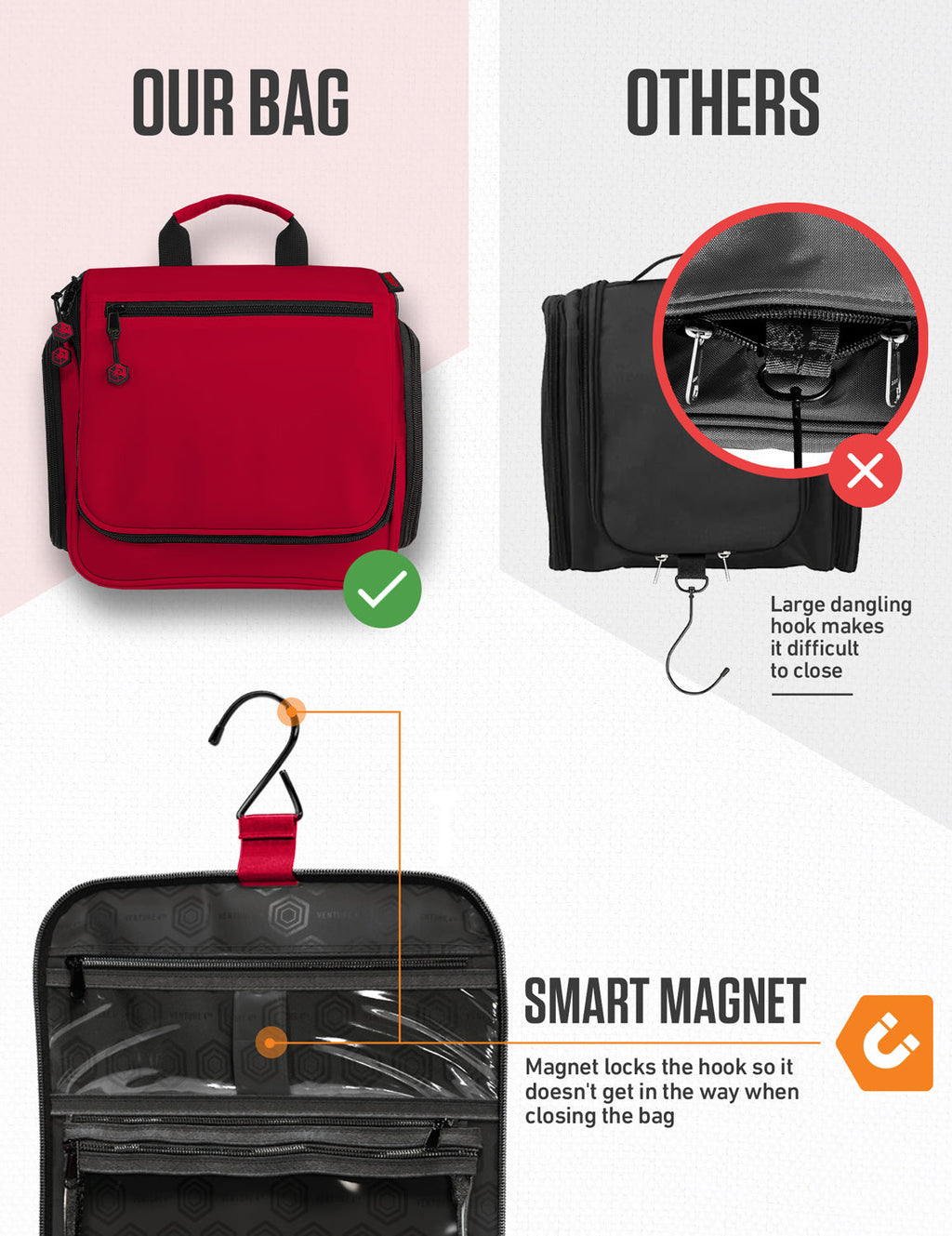 Hanging Travel Toiletry Bag - Fabs things