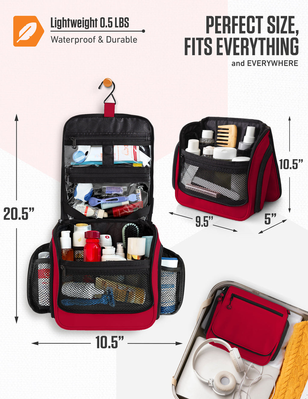 Hanging Travel Toiletry Bag - Fabs things