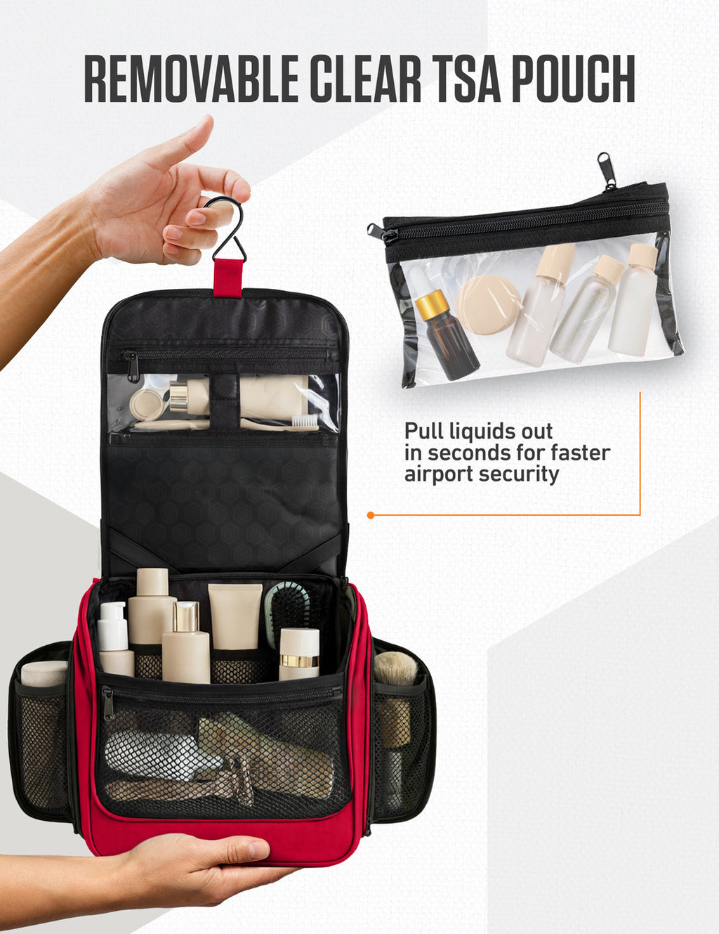 Hanging Travel Toiletry Bag - Fabs things