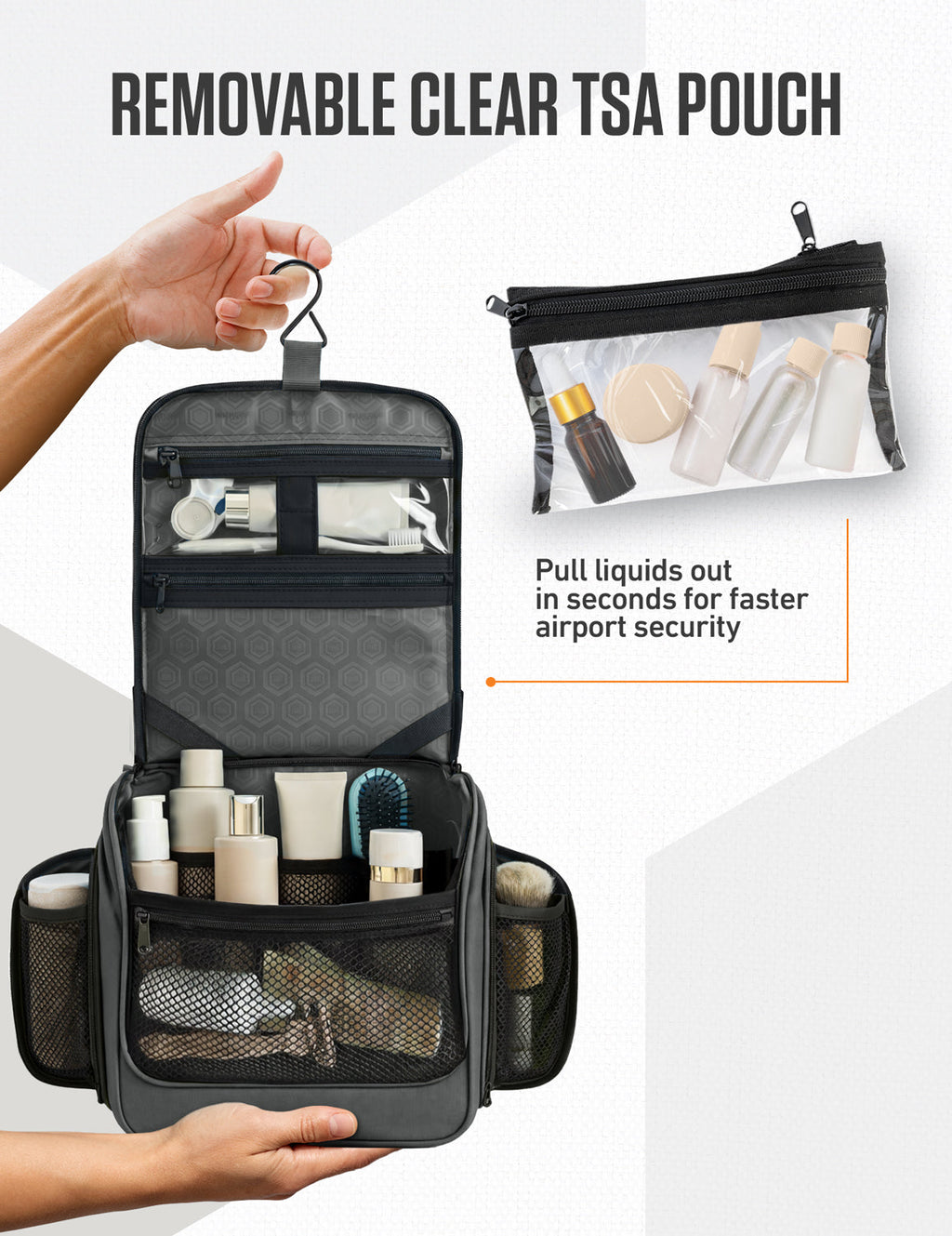 Hanging Travel Toiletry Bag - Fabs things