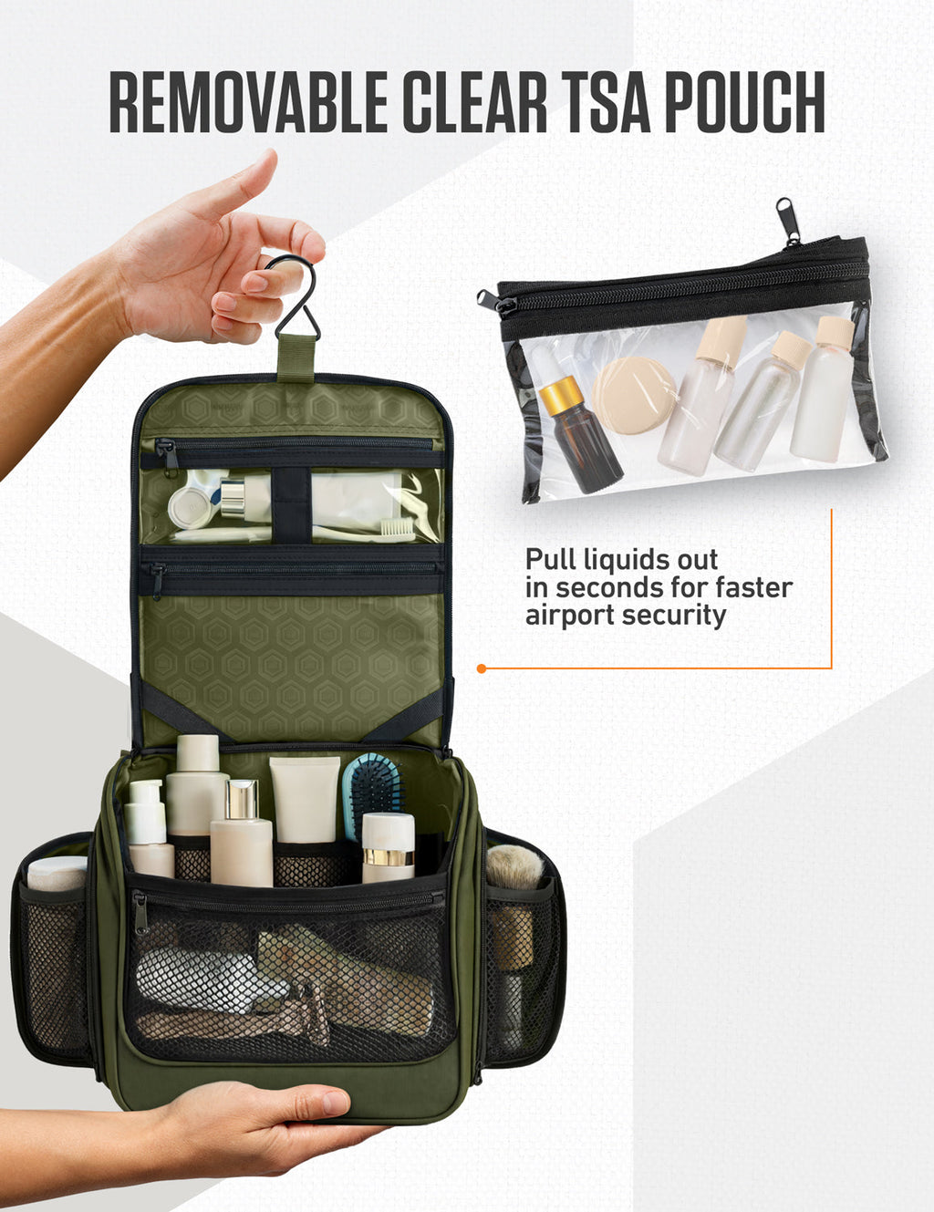 Hanging Travel Toiletry Bag - Fabs things