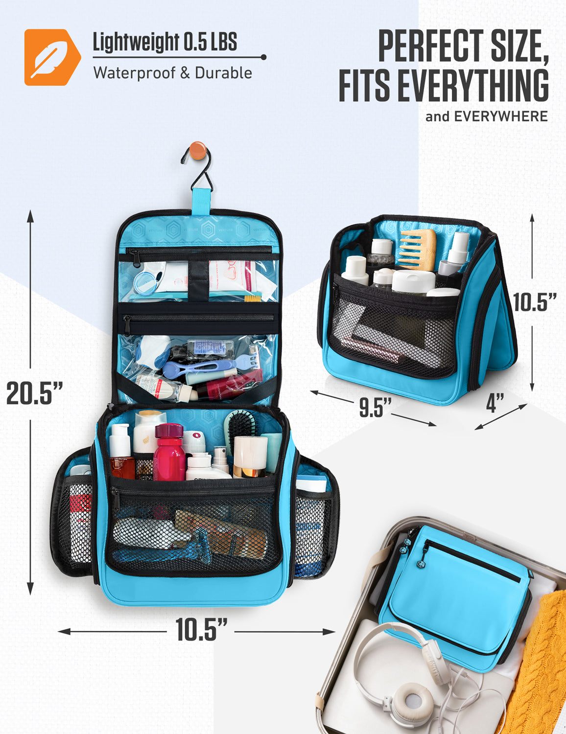 Hanging Travel Toiletry Bag - Fabs things