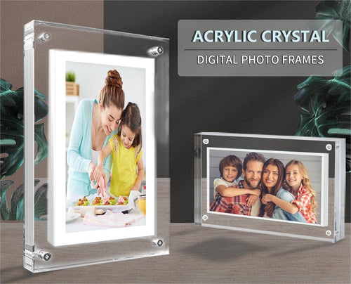 Acrylic Digital Photo Video Frame Battery New - Fabs things