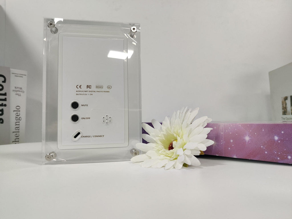 Acrylic Digital Photo Video Frame Battery New - Fabs things