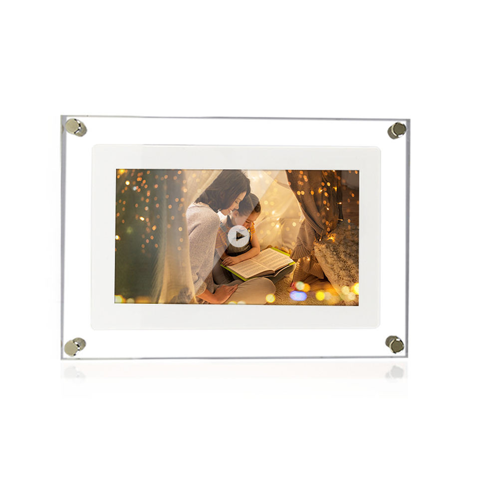 Acrylic Digital Photo Video Frame Battery New - Fabs things