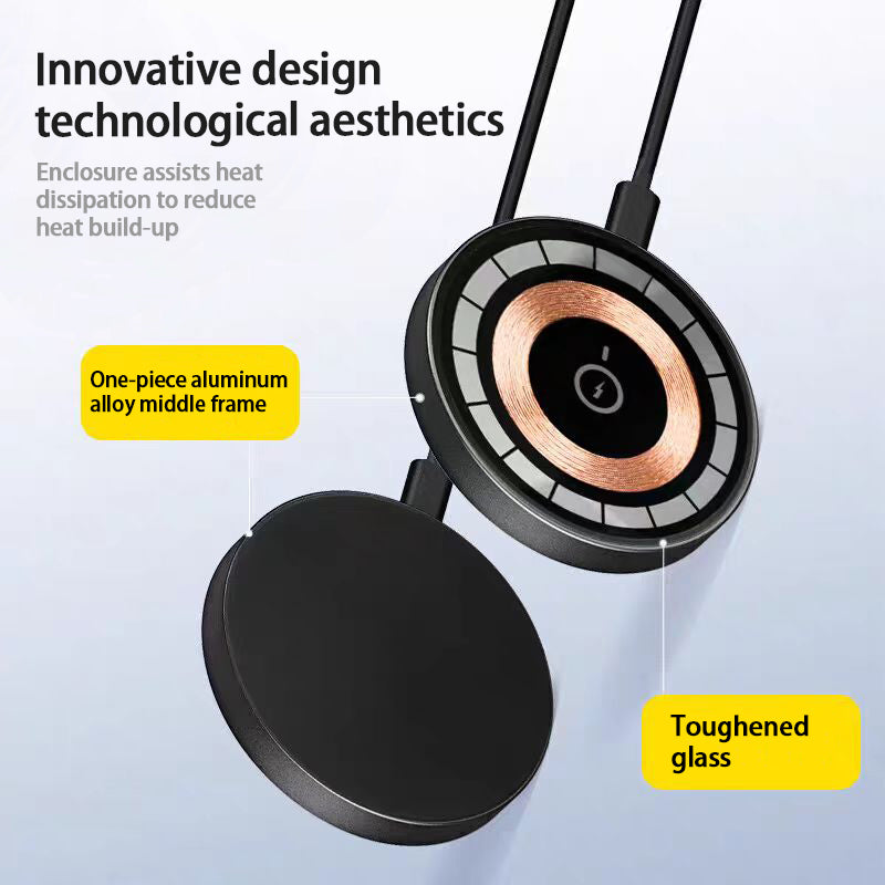 IPhone 17 Pro Pro Max Wireless Charger 15W Magnetic Wireless Fast Charging, Compatible With IPhone 12, 13, 14, 15, 16, And 17 Pro, Pro Max Series Models - Fabs things