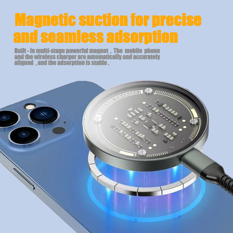 IPhone 17 Pro Pro Max Wireless Charger 15W Magnetic Wireless Fast Charging, Compatible With IPhone 12, 13, 14, 15, 16, And 17 Pro, Pro Max Series Models - Fabs things