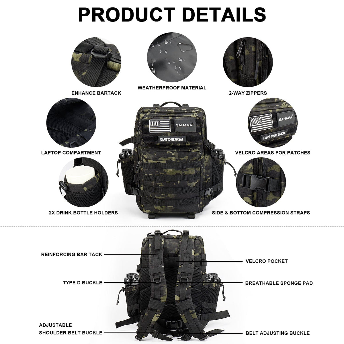 Raider Series Travel Bag & Laptop Backpack for Laptops up to 17.3-inch - Fabs things